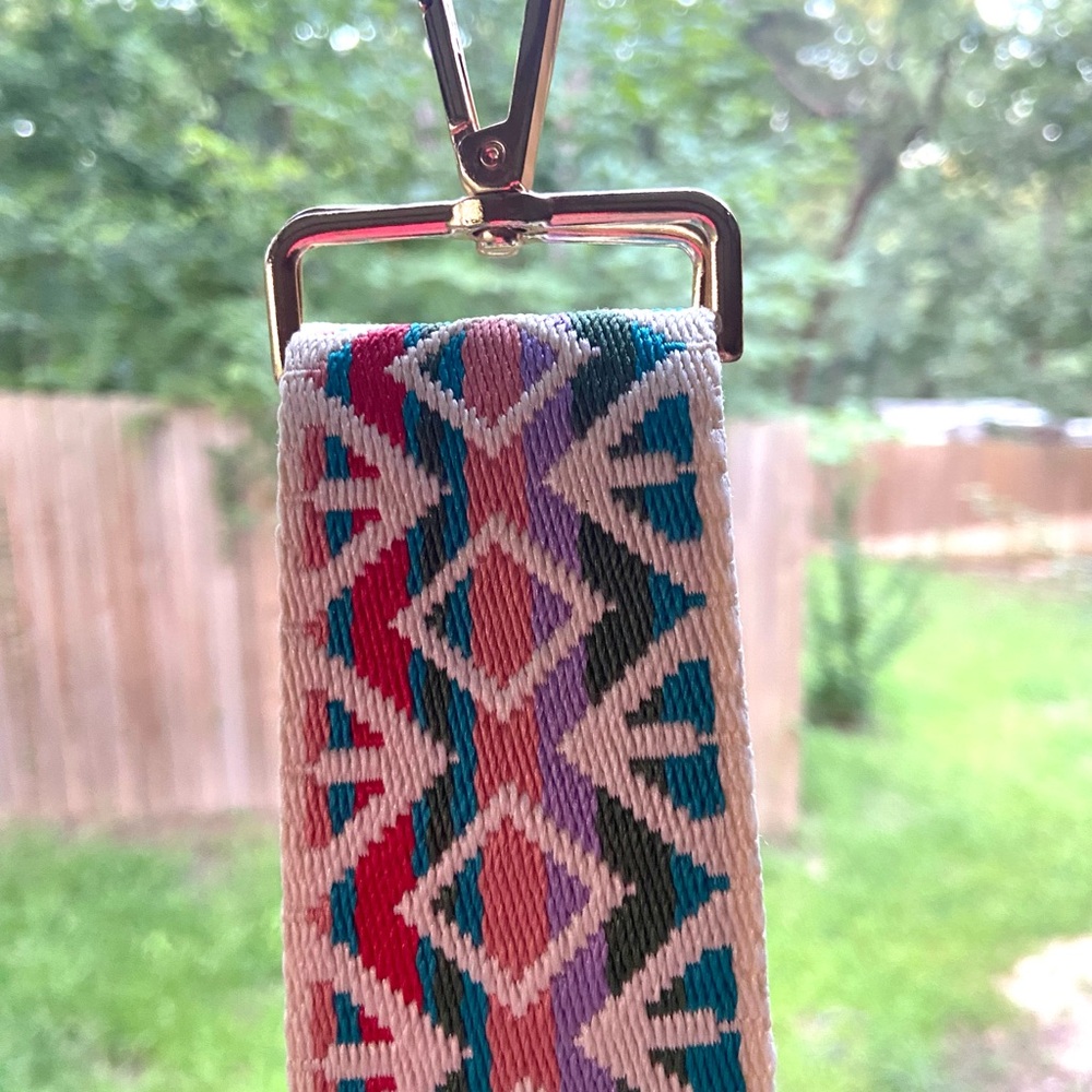 Camera/Guitar Strap- Colorful Geometric Patterned Strap for Bags/Totes NWOT - Picture 8 of 10